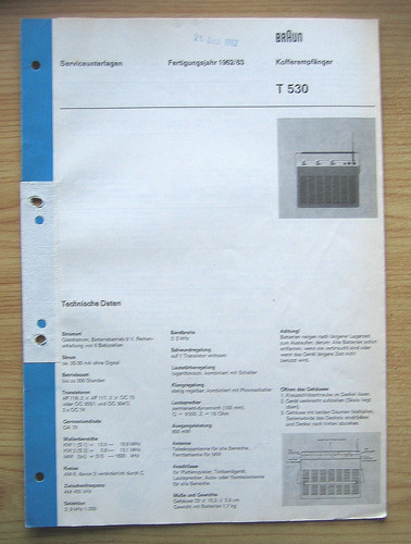 Service unterlagen für - *, *