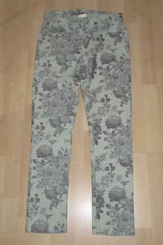Damenhose blumendruck - damenhose,