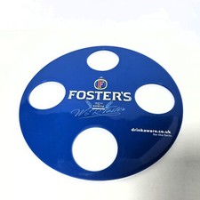 Fosters Pint Carrier Tablett mit 4 Pint Glasfächern • Outdoor Getränke • Hausbar