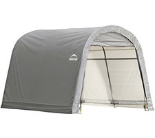 Zeltgarage Gerätehaus Foliengarage Weidezelt ShelterLogic grau 300x300x240cm