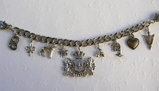 Oktoberfest Herren Charivari Kette Wappen Hund Brezn Lilie Speer Horn Eichel NEU