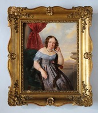 Kleines Biedermeier Portrait