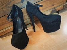 Leg Avenue Heels Samt Plateau