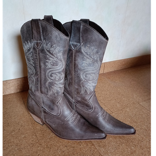Western reitstiefel braun - western-reitstiefel, mit