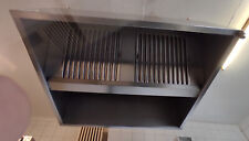 Gastro Abzugshaube 140x120x50 mit Abzugsgebläse + Steuerung +Rohren