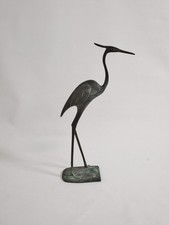 Vintage BRONZE Kranich Figur