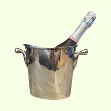 Vintage versilberter Champagner Weinkühler Eiskübel Art Deco Stil