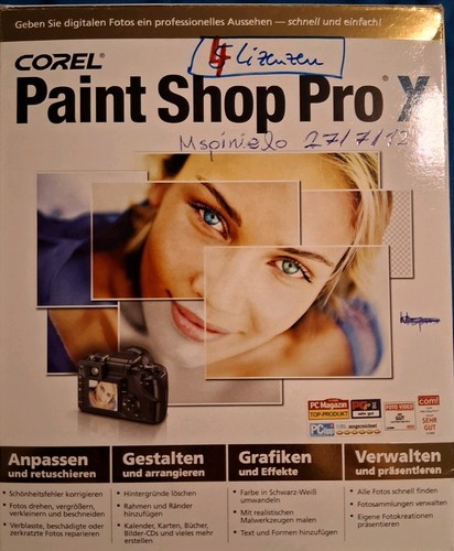 Corel paint shop pro - shop, x