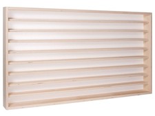 Vitrine Sammlervitrine Holz / 100 cm x 55 cm x 7,5 cm Fächer 9-  V10