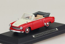 Wartburg 311-2 Cabrio rot weiß 1:43 Atlas Modellauto