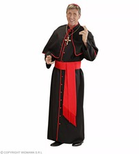 Kardinal (Tunika, Gürtel, Band, Kalotte) - Kostüm