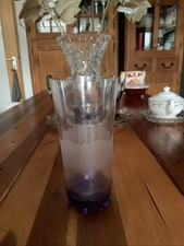 Tupperware Becher  Eleganzia Venüs Long Drinkbecher Klar/Lila ,Ø8,5x17cm.H Stück