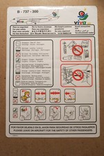 Safety Card - VIVA air (Spanien) - B737-300 +++ SUPER ANGEBOT ++ SELTEN/rare !!