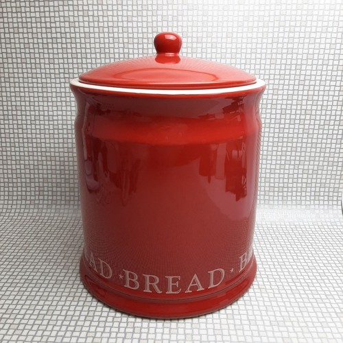 Roter keramik brotkasten - keramik,