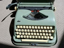 abc Koch's Adler Schreibmaschine defekt Wagenfeld 1960 vintage Design Reise 