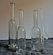 1 Glasflasche mundgeblasen Traube im Glas, 3Glasflaschen, Likörflaschen a 200 ml