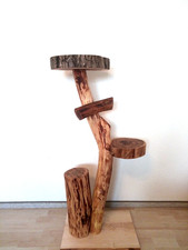 Katzenbaum Kratzbaum Baumstamm Natur Holz Robinie Unikat Handmade Balkon 1,09m