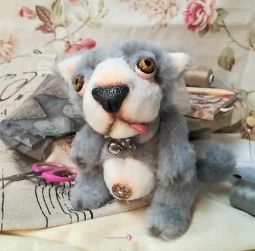 Ooak teddy kater handarbeit - kater,