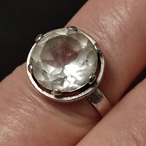 Bergkristall ring silber 835 - ring,,