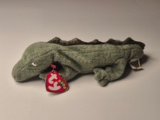 Ty Beanie Babies Collection Swampy die Echse oder Dinosaurier mit Tag 2000