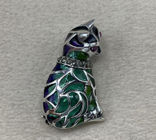 Katze Brosche Rubin, Rubine