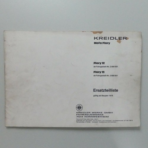 Kreidler mofa flory - 12, 13