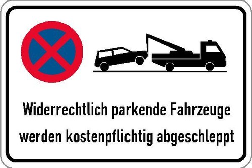 Parkplatz schilder parkverbot - parkplatz,