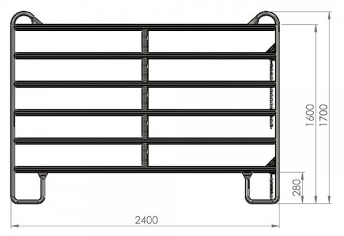 Kerbl weidepanel m - weidepanel, 2,4