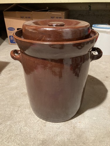 Sauerkrauttopf mit deckel - sauerkrauttopf,