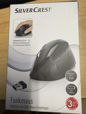 Ergonomische Funkmaus kabellos mit USB-Nano-Empfänger 2,4GHz Silvercrest