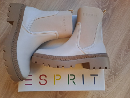 Esprit leder boots chelsea - leder,