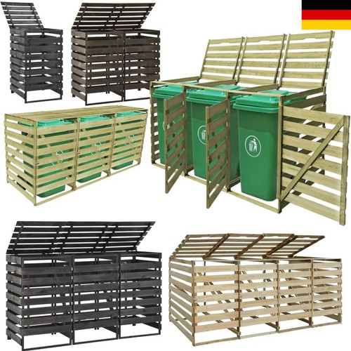 Mülltonnenbox für 3 - mülltonnenbox, 1/2/3