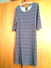 Kleid Sommerkleid Damen Größe 42/44 Sara Lindholm  Mehrfarbig Vintage 3/4-Arm