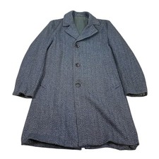 VINTAGE Tweed Wollübermantel