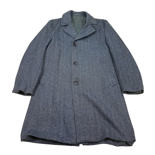 Vintage tweed wollübermantel - tweed,