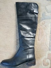 Da.Over Knee Stiefel Gr.38 schwarz Leder von Buffalo/London
