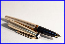 MONTBLANC MASTERPIECE N° 82 Kolben Füller WALZGOLD und MEDIUM 18C Gold Feder