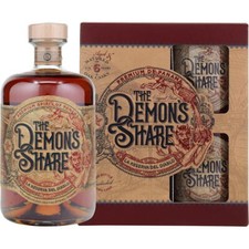 The Demon’s Share Rum 6 Jahre Geschenkset - Blechdosen 40% Vol. 700ml