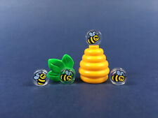 LEGO®  Bienenstock Wilde Biene Bienen Volk Imker Pflanze NEU! Honig Tier Figur