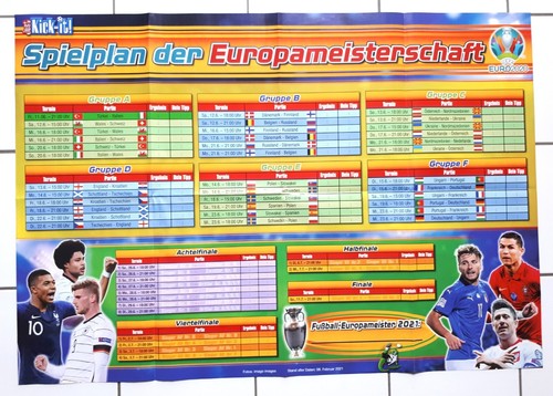 Just kick poster spielplan - just,