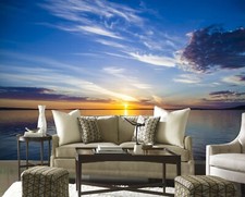 3D Blau Himmel See Q6375