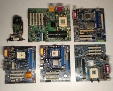 Konvolut Mainboards Retro plus Grafikkarte GeForce 9 XFX