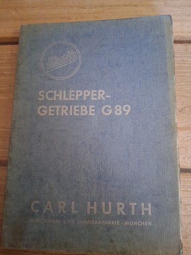 Hurth schleppergetriebe g89 - schleppergetriebe,
