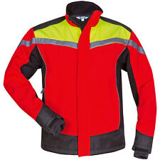 Waldarbeiter Softshelljacke Forstschutzjacke Arbeitsjacke Forstjacke rot elysee®
