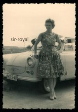 Trabant mit Sonnenblende aus Borna 1962 - Auto KFZ PKW - 1960er - Foto 7x10cm