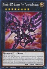 YuGiOh Number 107: Galaxy-Eyes Tachyon Dragon BLC1-EN072 Common Englisch Neu 1st
