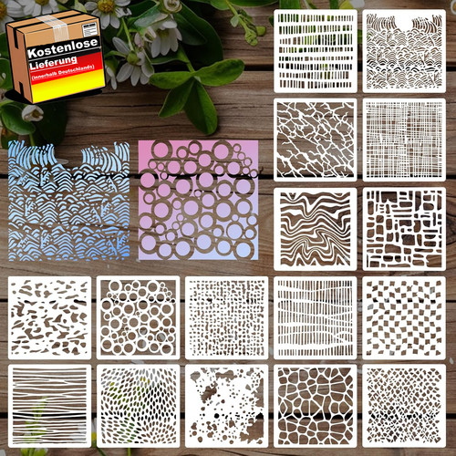 Malerei schablonen set - malerei,
