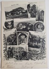 AK Gruß vom Oybin, Burg und Kloster, Lithographie, 1906 gelaufen