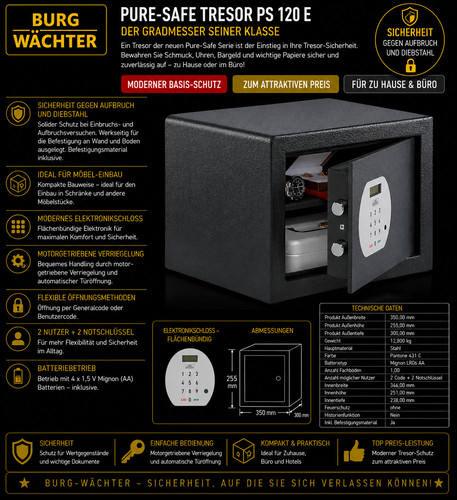 Burg wächter tresor pure safe - burg,