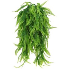 2 Stück Kunstpflanzen Hängepflanzen Boston Farn Plastikpflanzen Dekoration In...